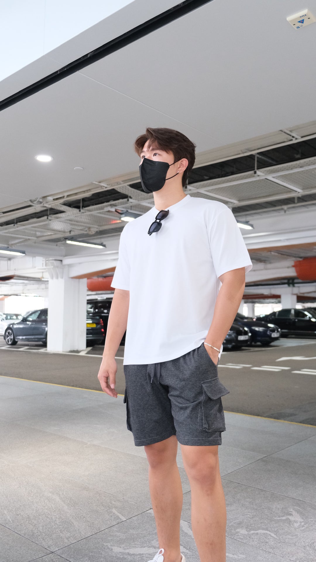 韓國男裝-純白色短袖上衣White Tee