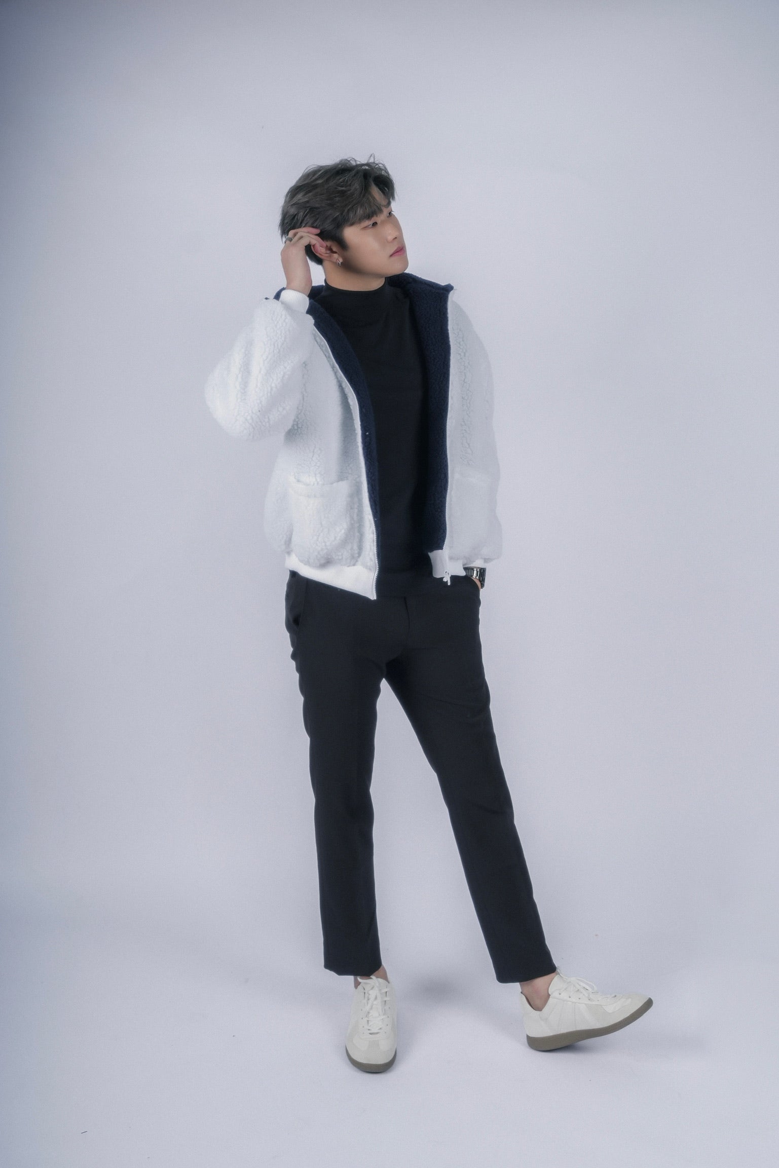 超柔軟外套Borg Jacket-韓國男裝