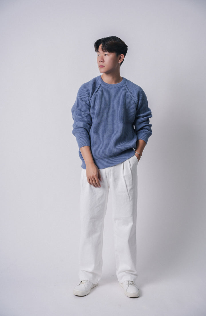 挺身落地牛仔褲