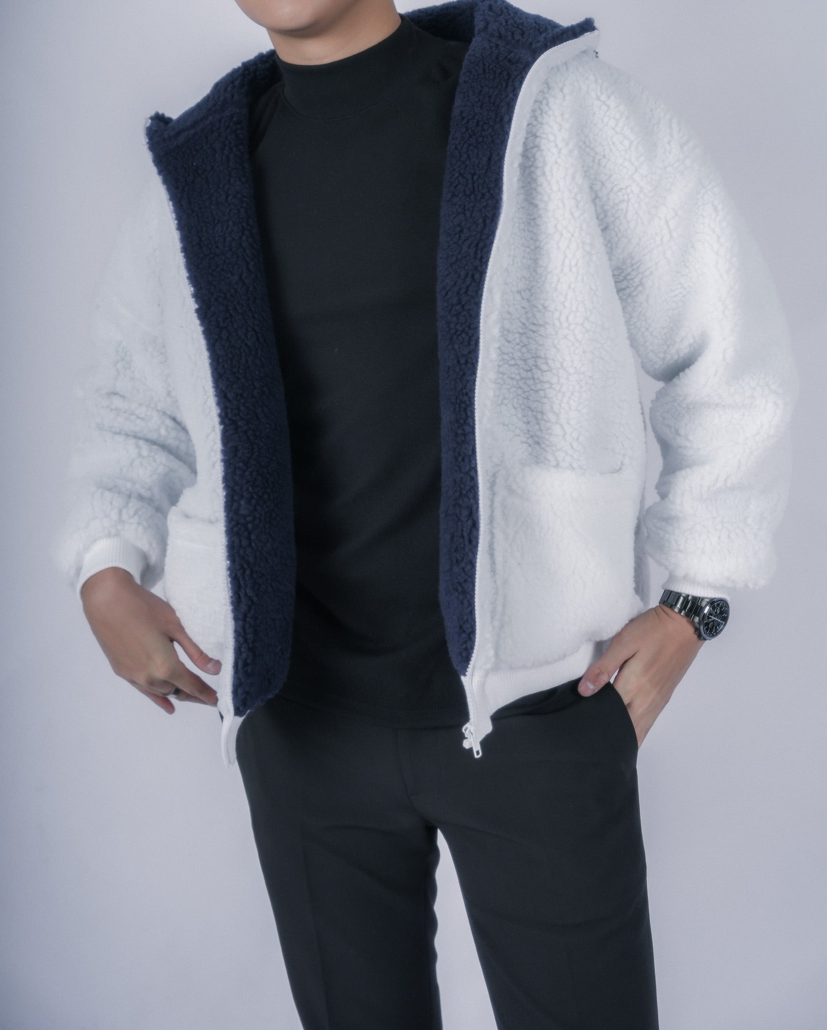 超柔軟外套Borg Jacket-韓國男裝