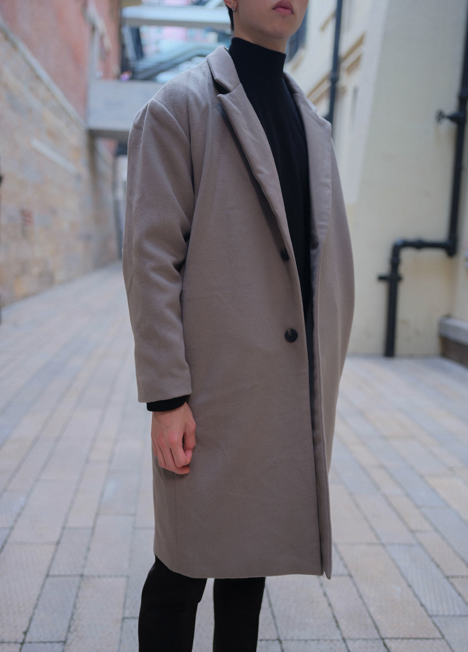 啡色大衣Brown Coat-韓國男裝