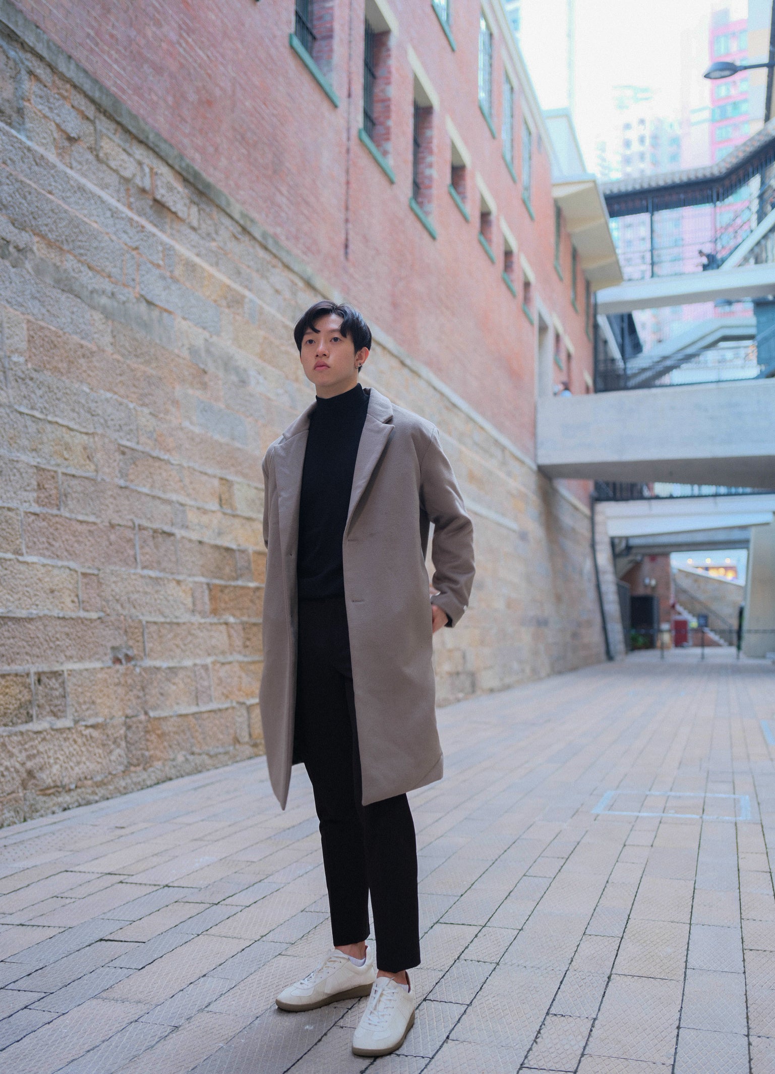 啡色大衣Brown Coat-韓國男裝