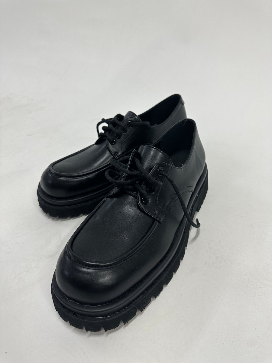 厚底皮鞋Lace-up Shoes - 韓國男裝皮鞋