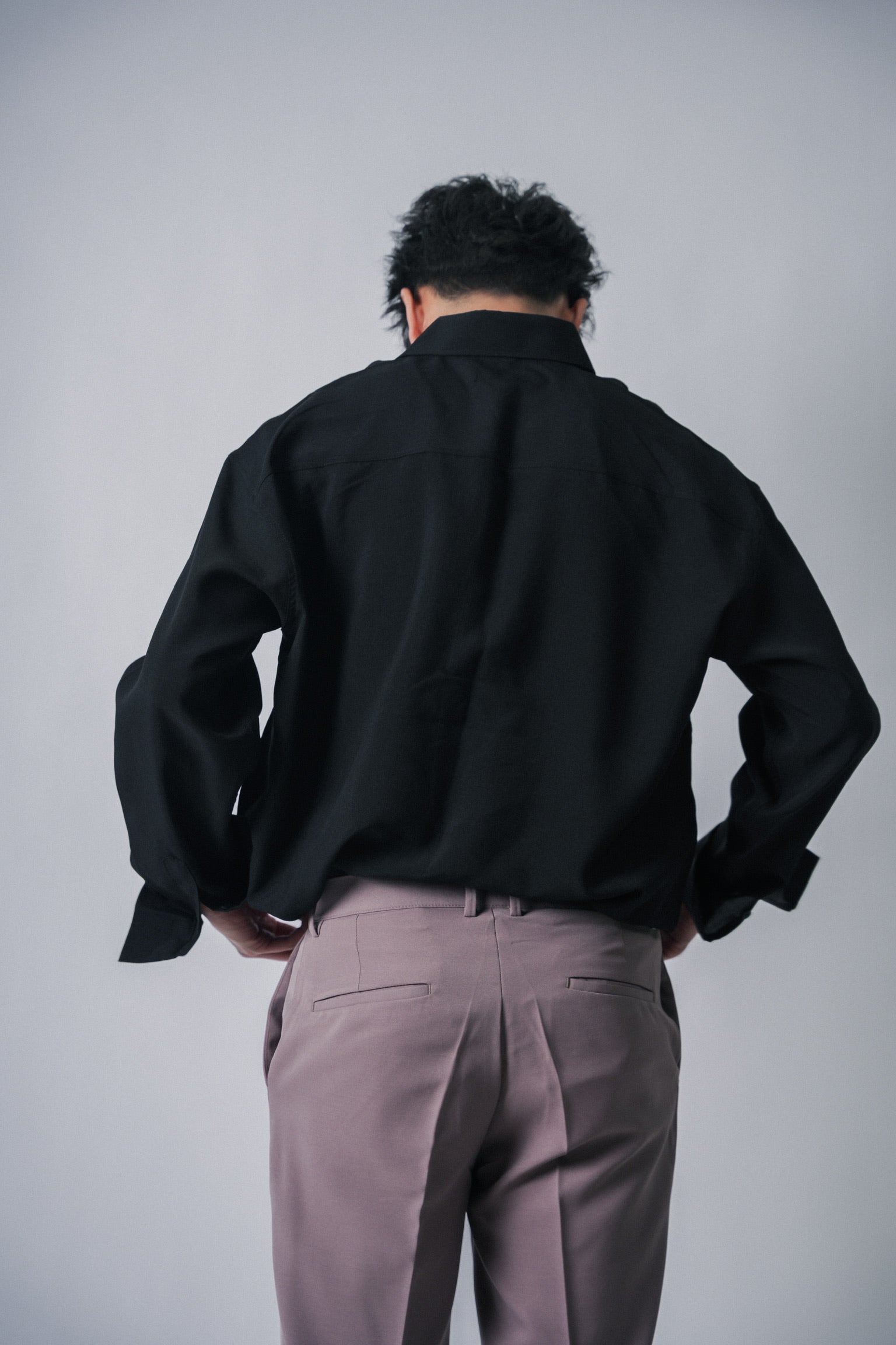 黑色襯衫Black shirt - 韓國男裝