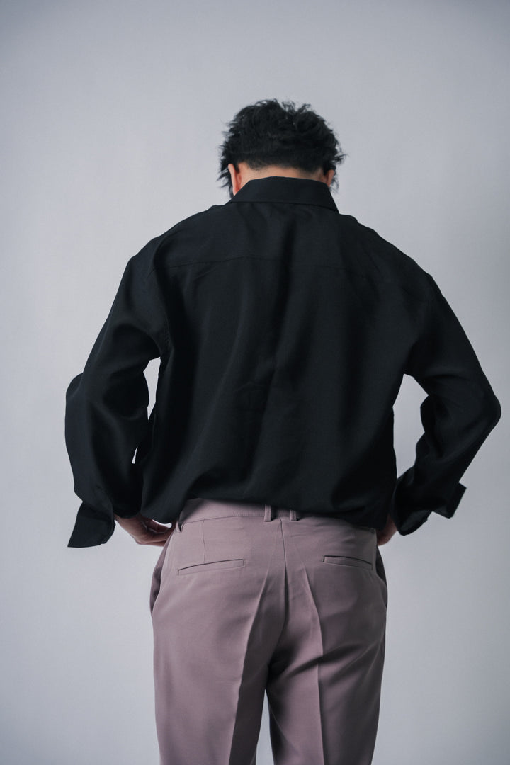 黑色襯衫Black shirt - 韓國男裝