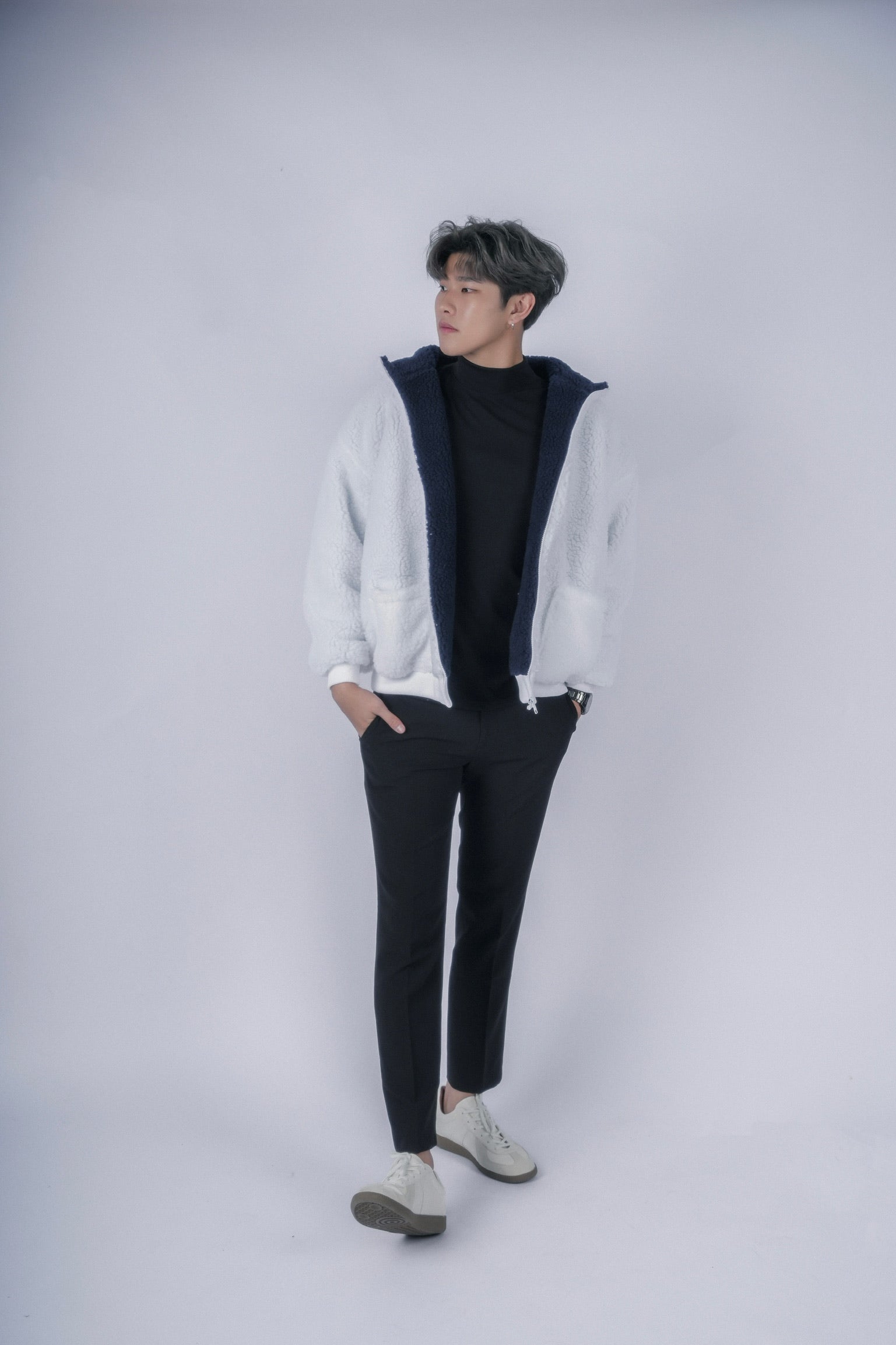 超柔軟外套Borg Jacket-韓國男裝