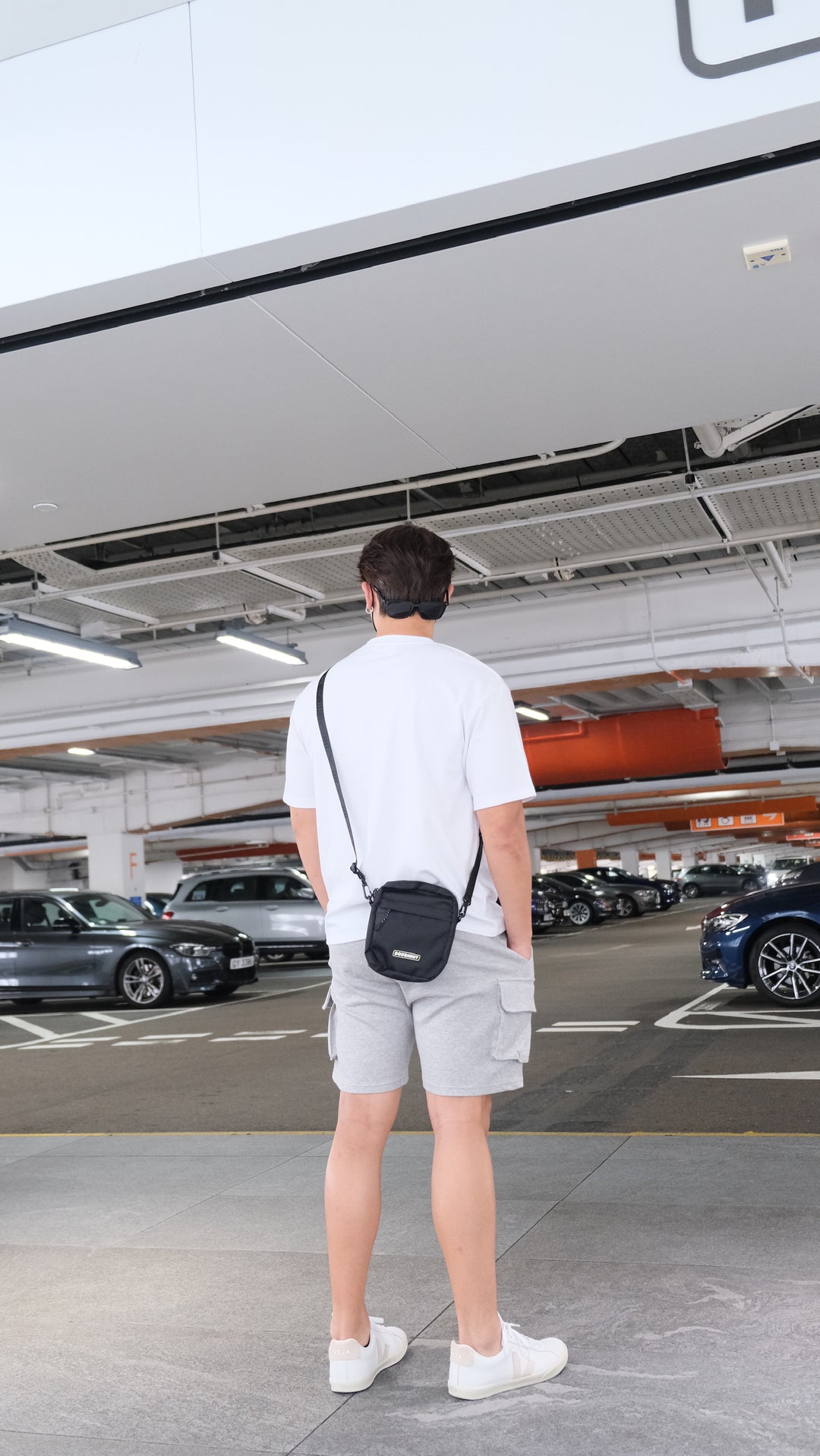 韓國男裝-淺灰短褲Grey Shorts