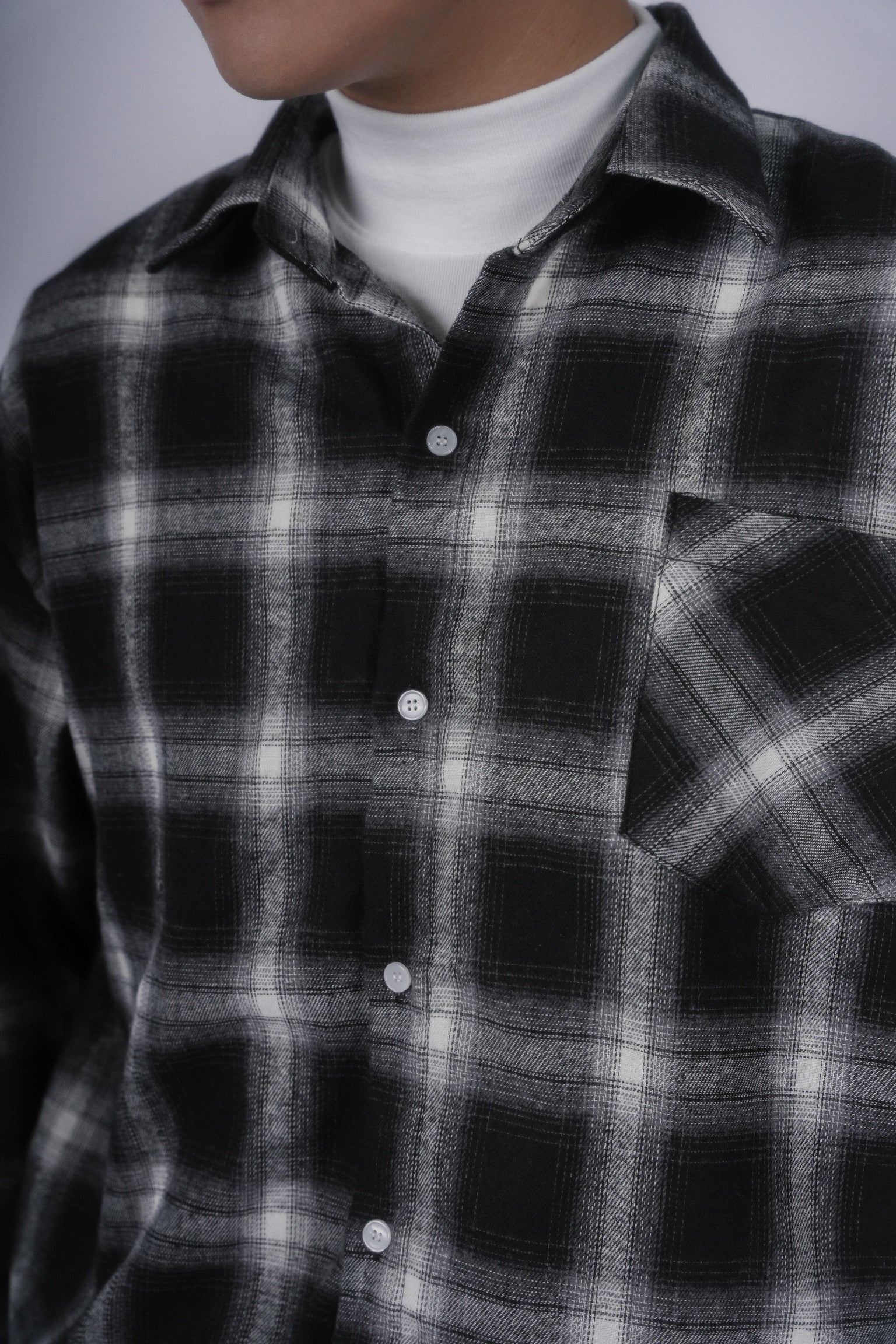 格仔襯衫Checked Shirt-韓國男裝