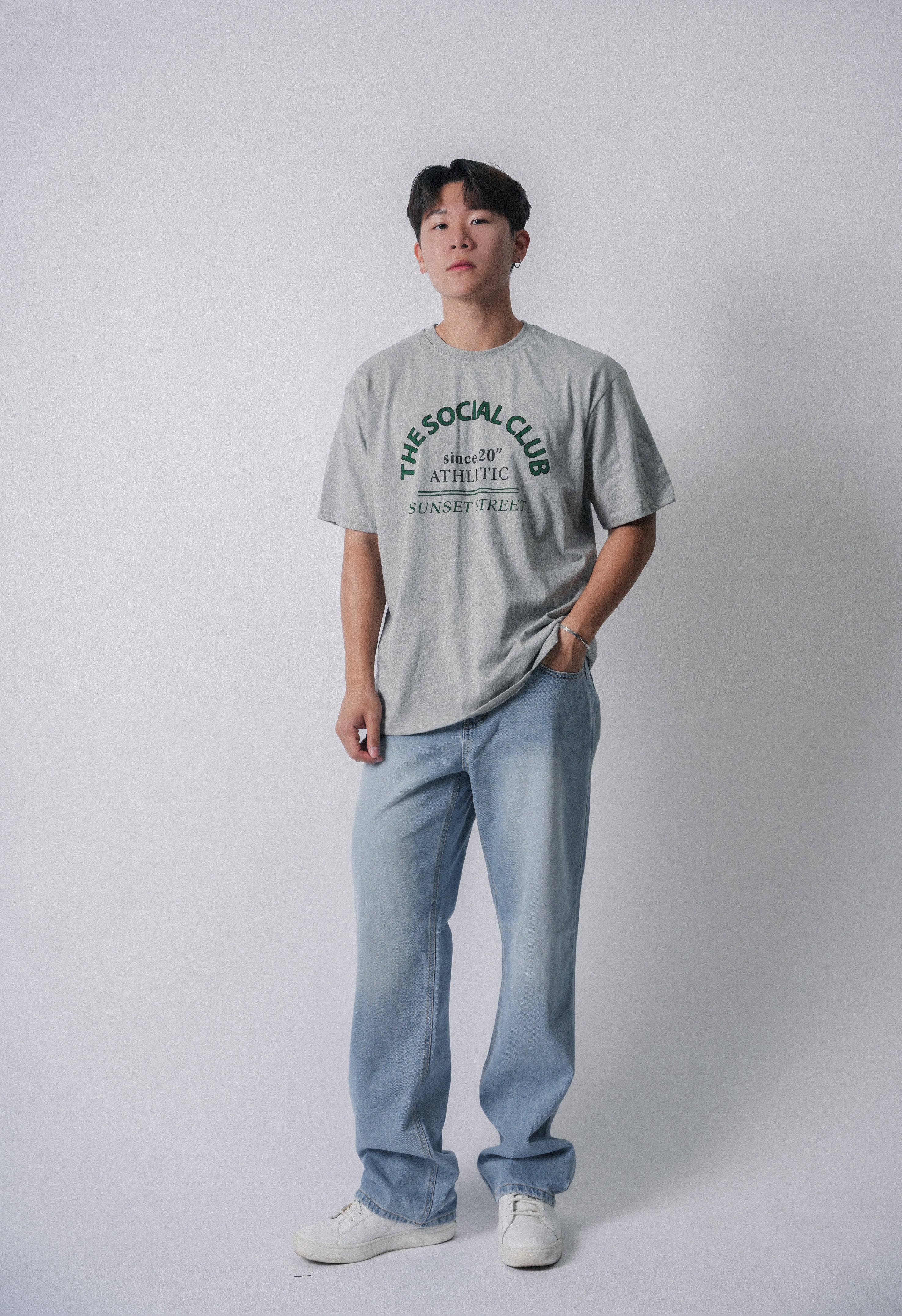 親膚韓系短袖上衣Sunset Street Tee - 韓國男裝