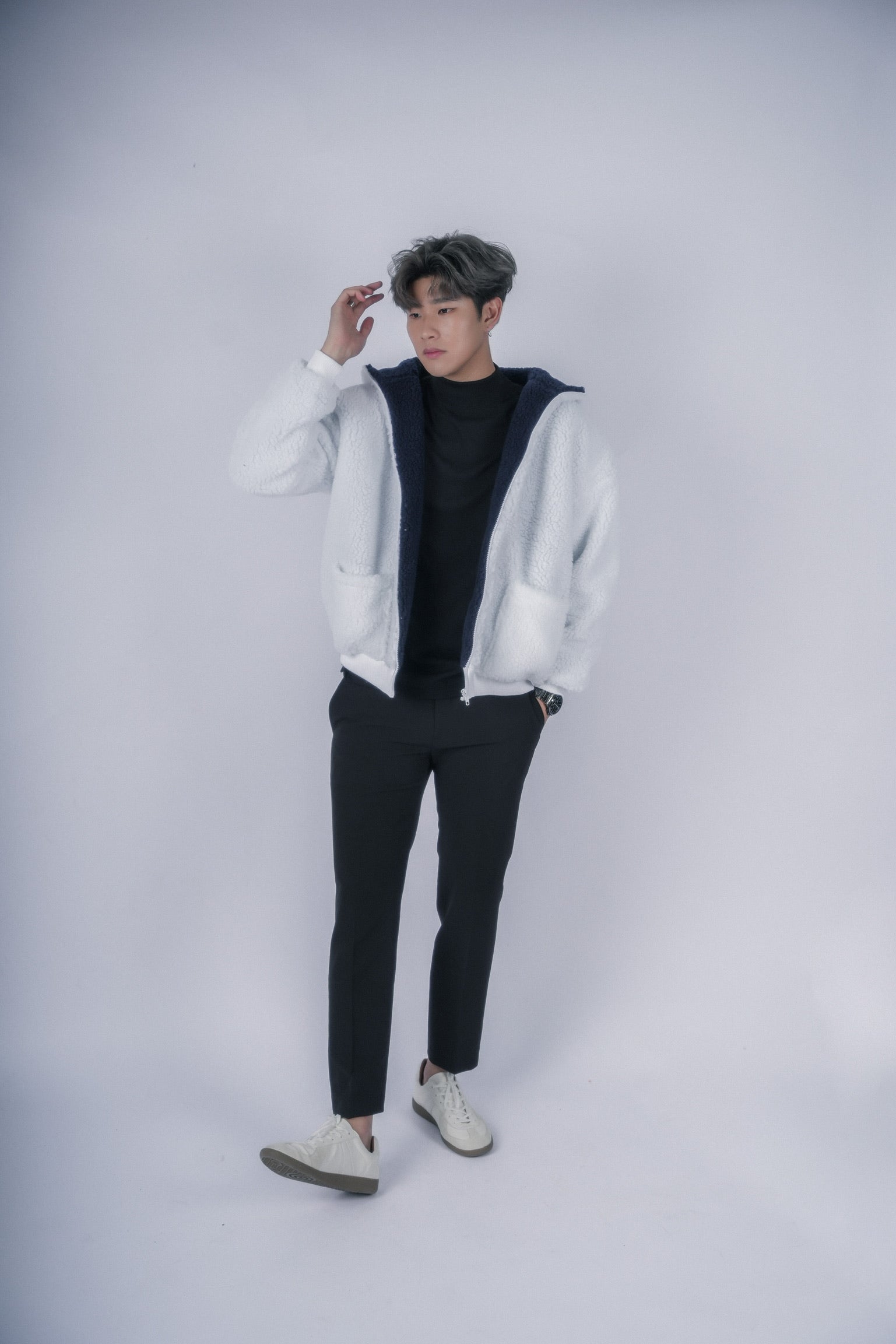 超柔軟外套Borg Jacket-韓國男裝