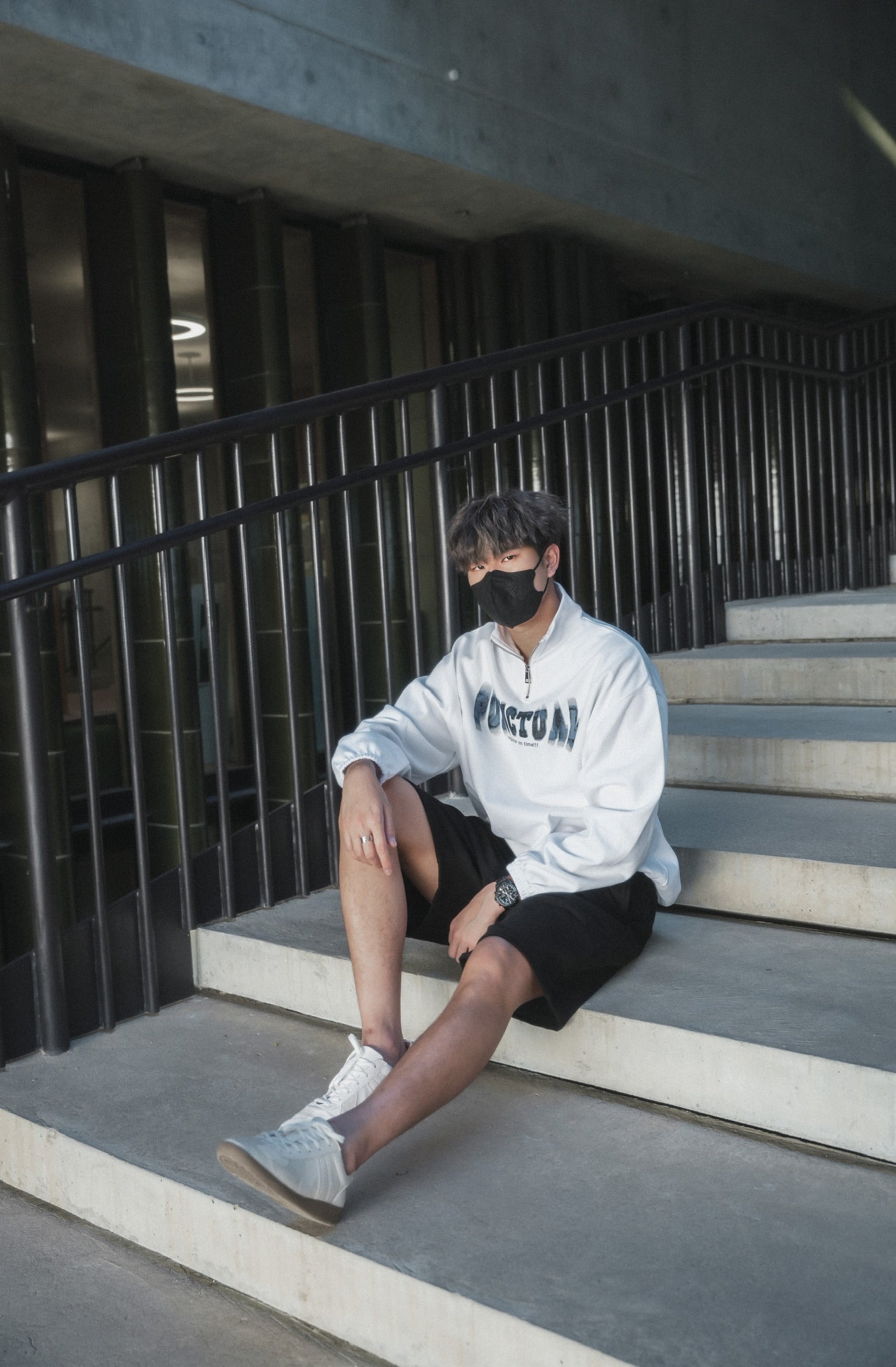 Zip Sweatshirt-韓國男裝