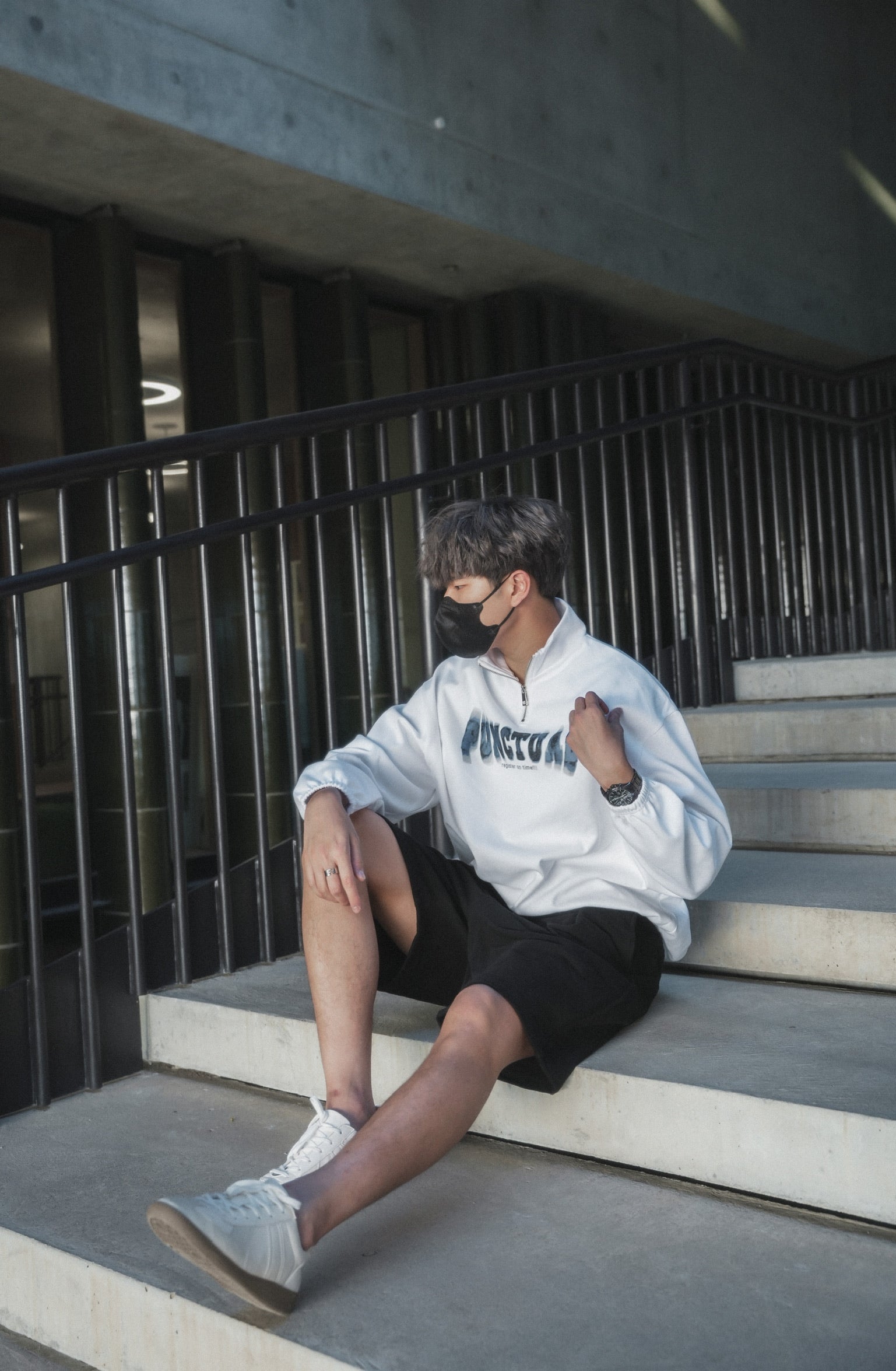 Zip Sweatshirt-韓國男裝