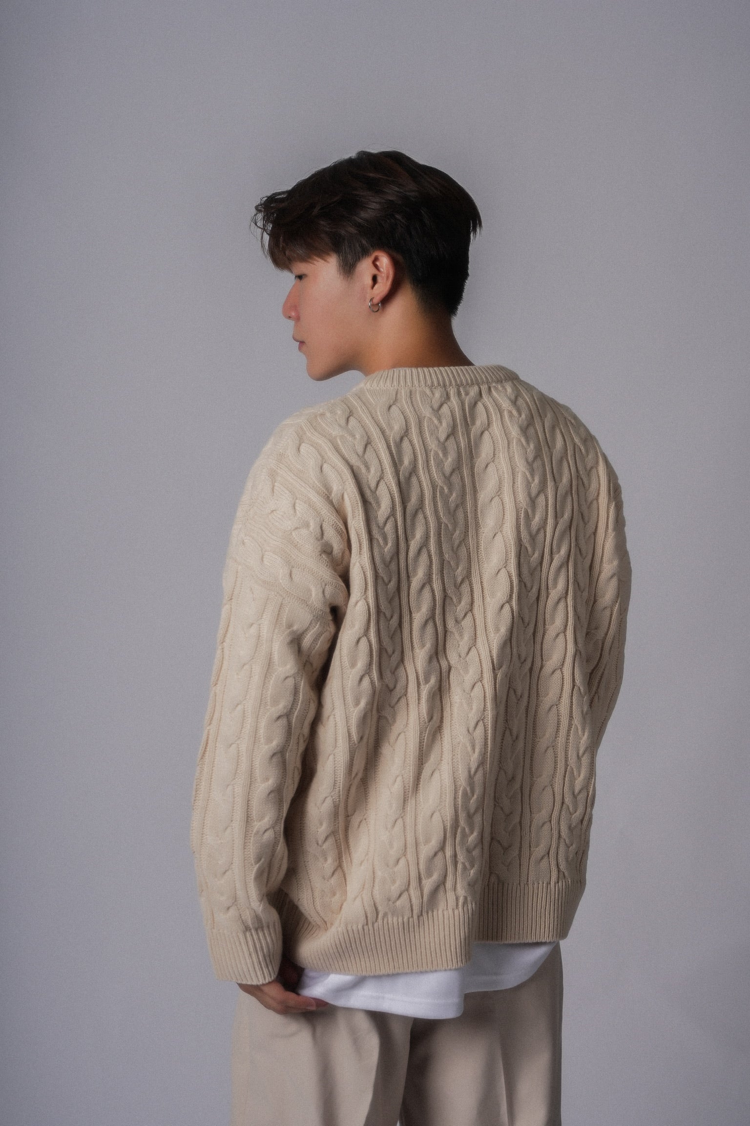Cable Knit Top-韓國男裝