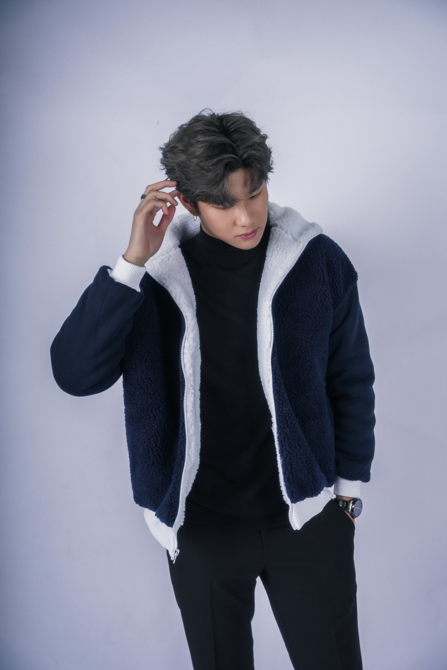 超柔軟外套Borg Jacket-韓國男裝