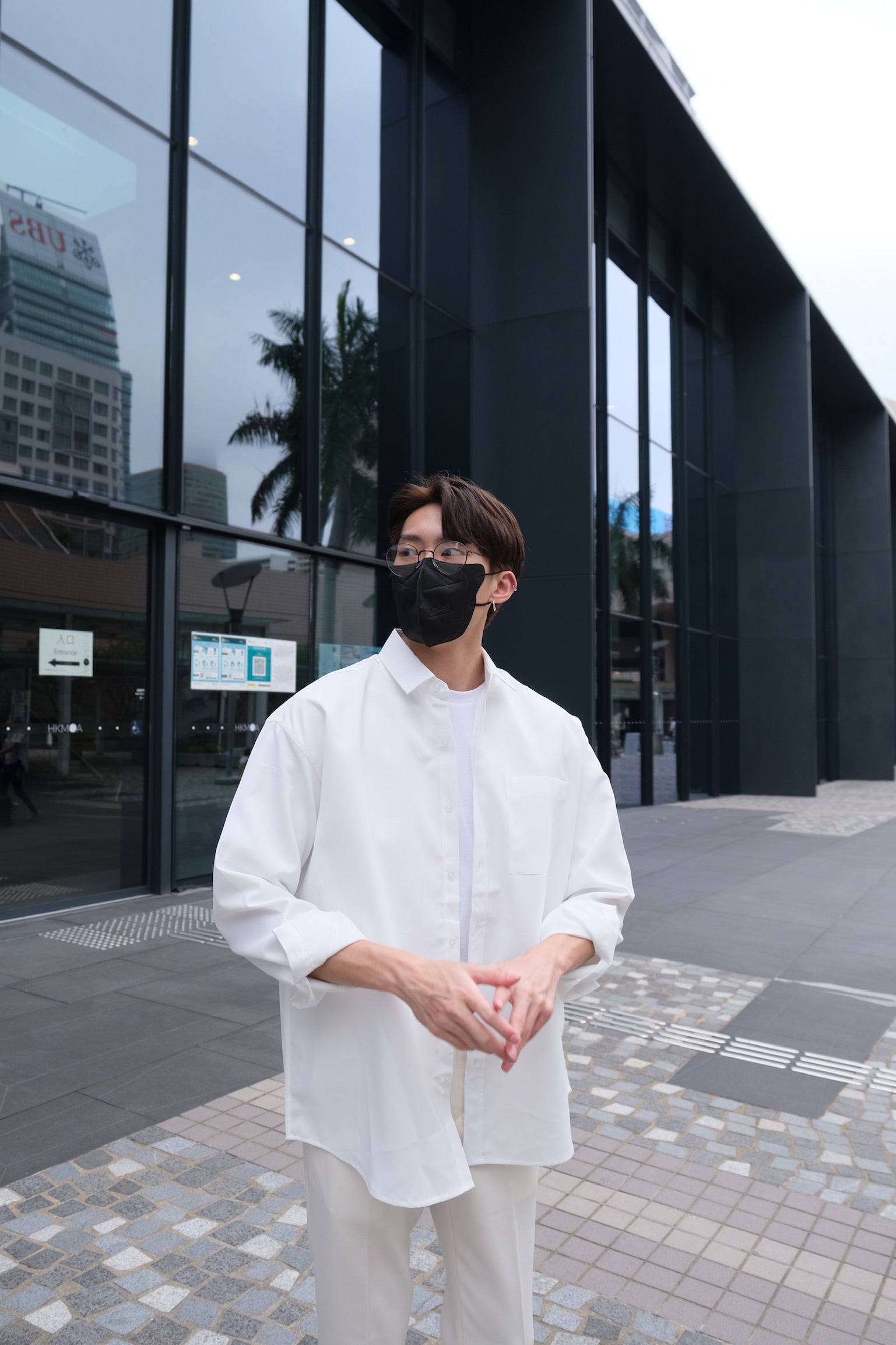 韓國男裝-白色西裝褲Ivory Bottom