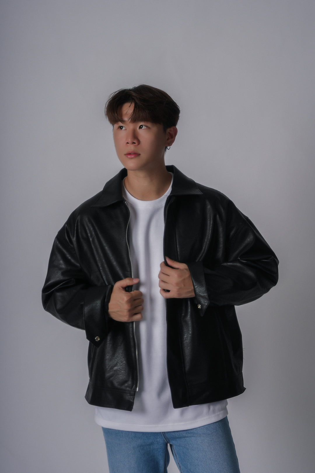 黑色皮褸Leather Jacket - 179cmhk