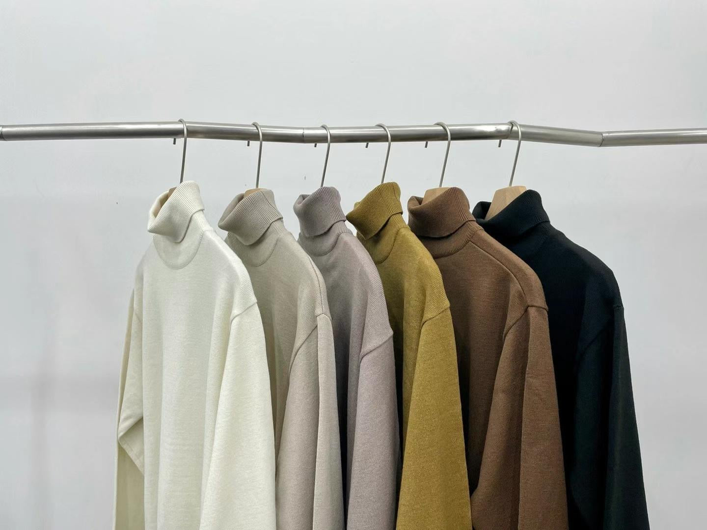 樽領針織上衣Roll Neck Top-韓國男裝