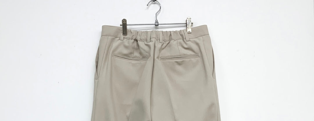 米色直筒長褲