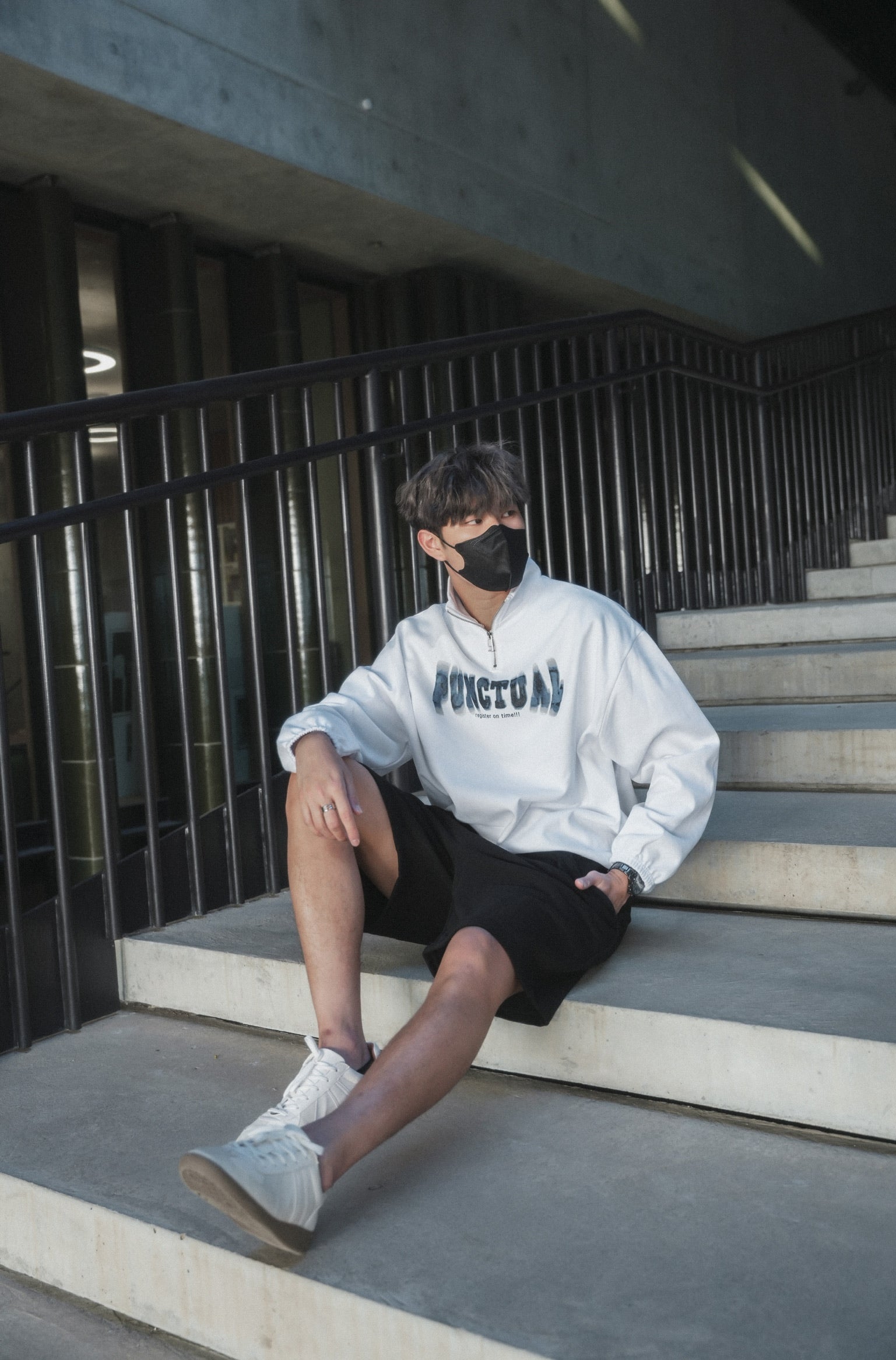 Zip Sweatshirt-韓國男裝