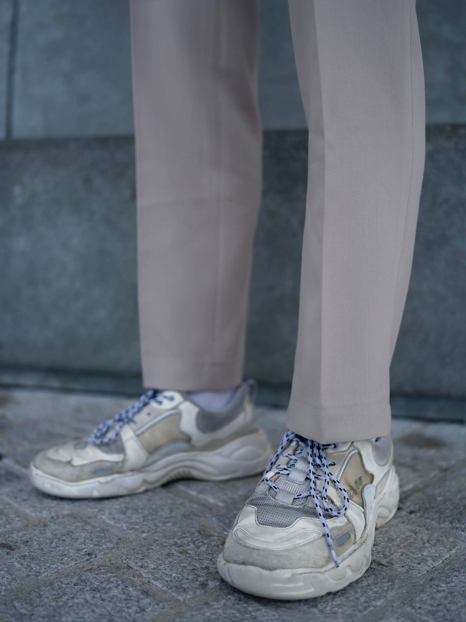 米色日常長褲Daily Beige Bottom-韓國男裝