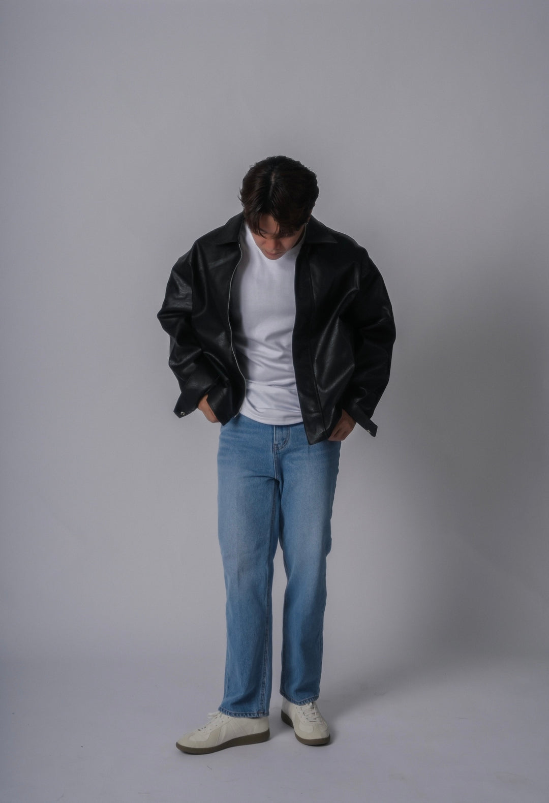 黑色皮褸Leather Jacket - 179cmhk