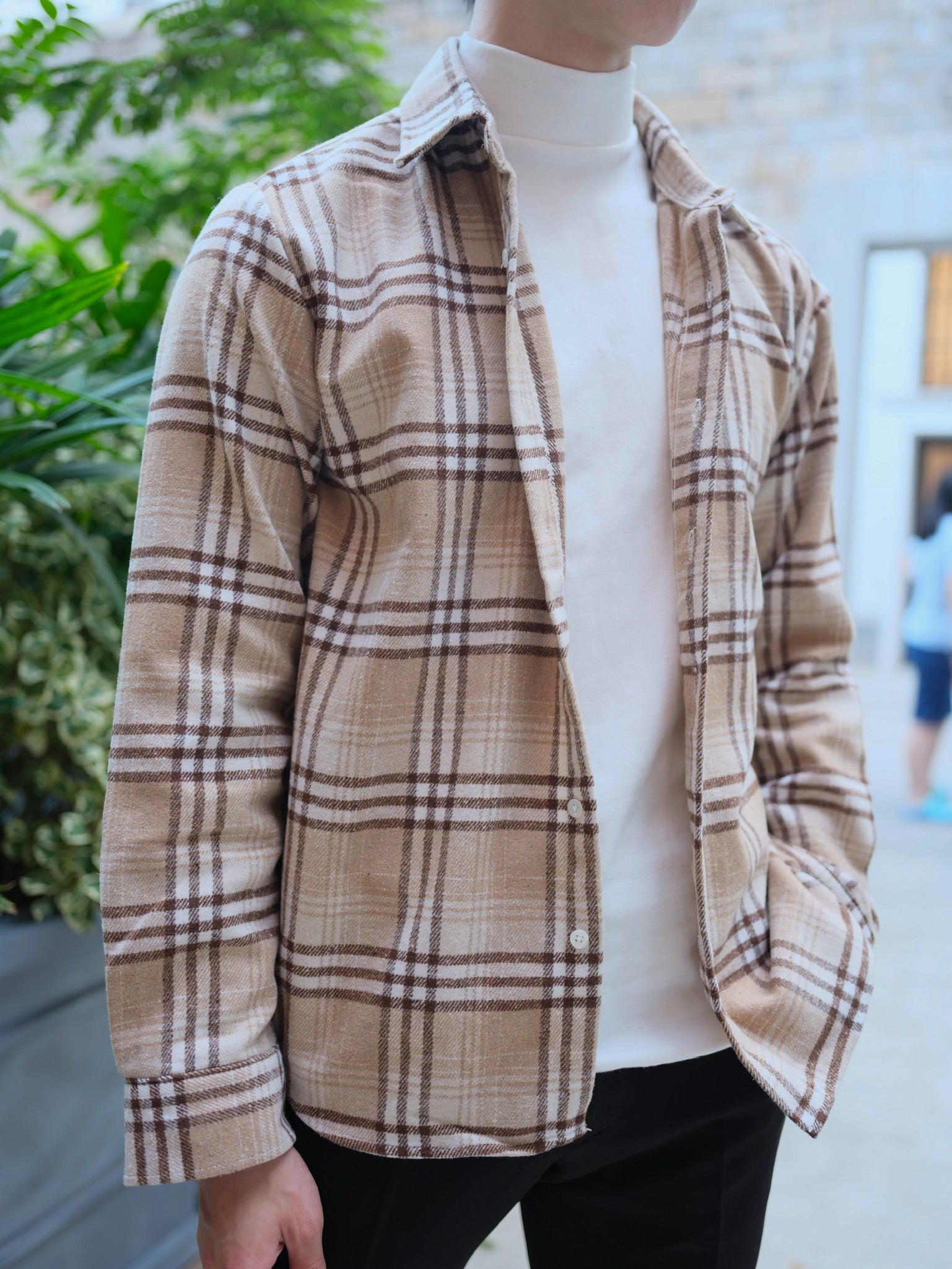 現貨 彈性半領上衣