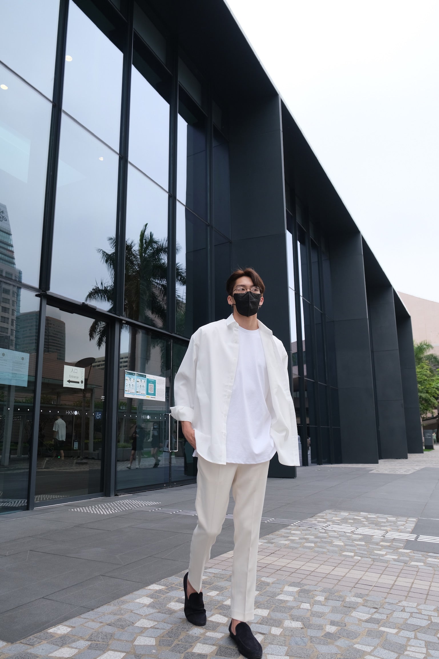 韓國男裝-白色西裝褲Ivory Bottom