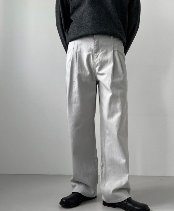 挺身落地牛仔褲