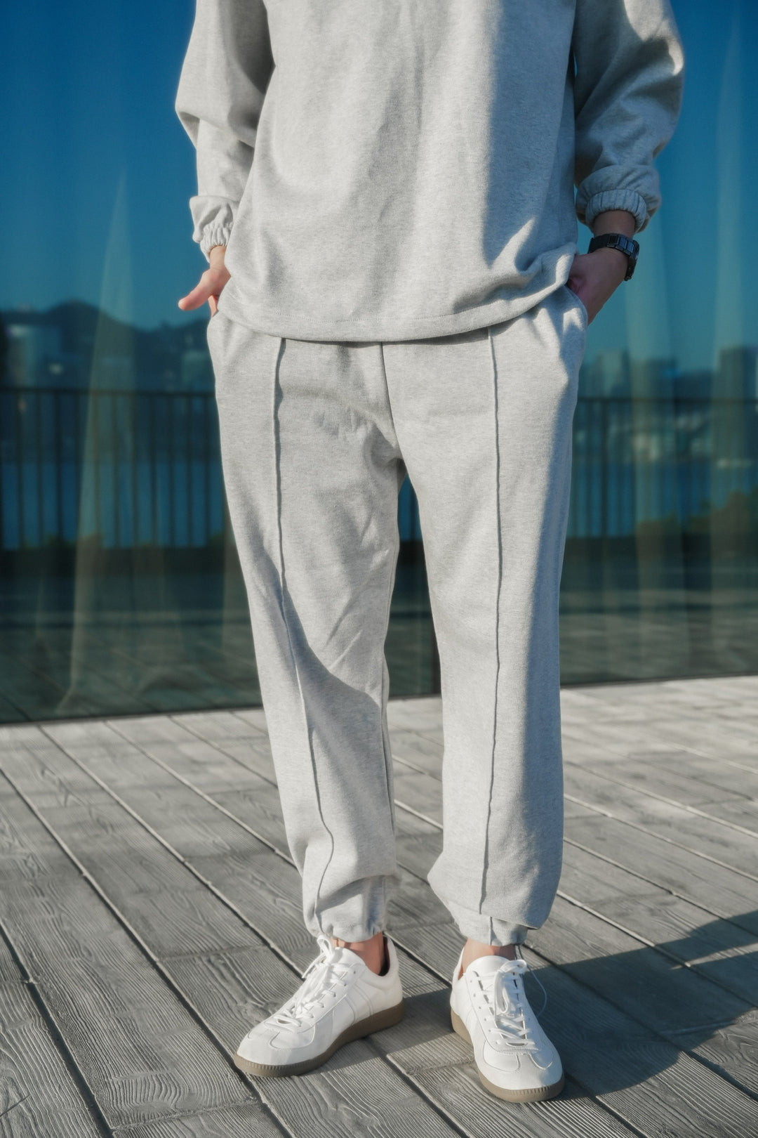 Raw grey pants-韓國男裝褲