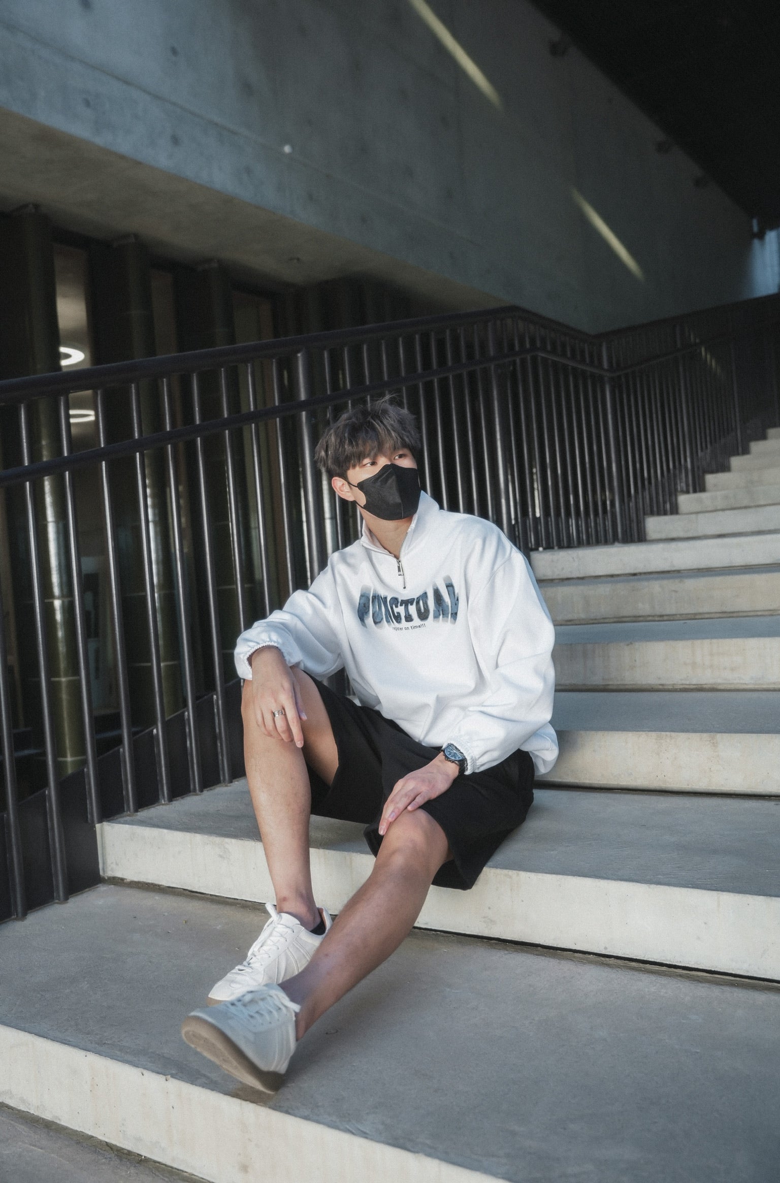 Zip Sweatshirt-韓國男裝