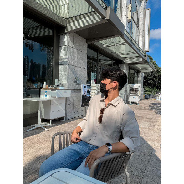 韓國男裝- Beige Shirt