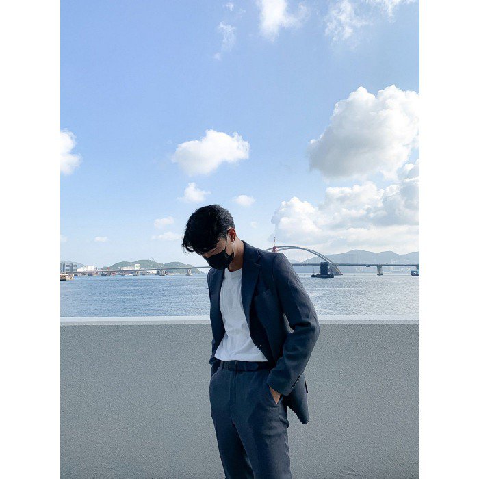 韓國男裝-Dark Ash Grey Suit - Blazer