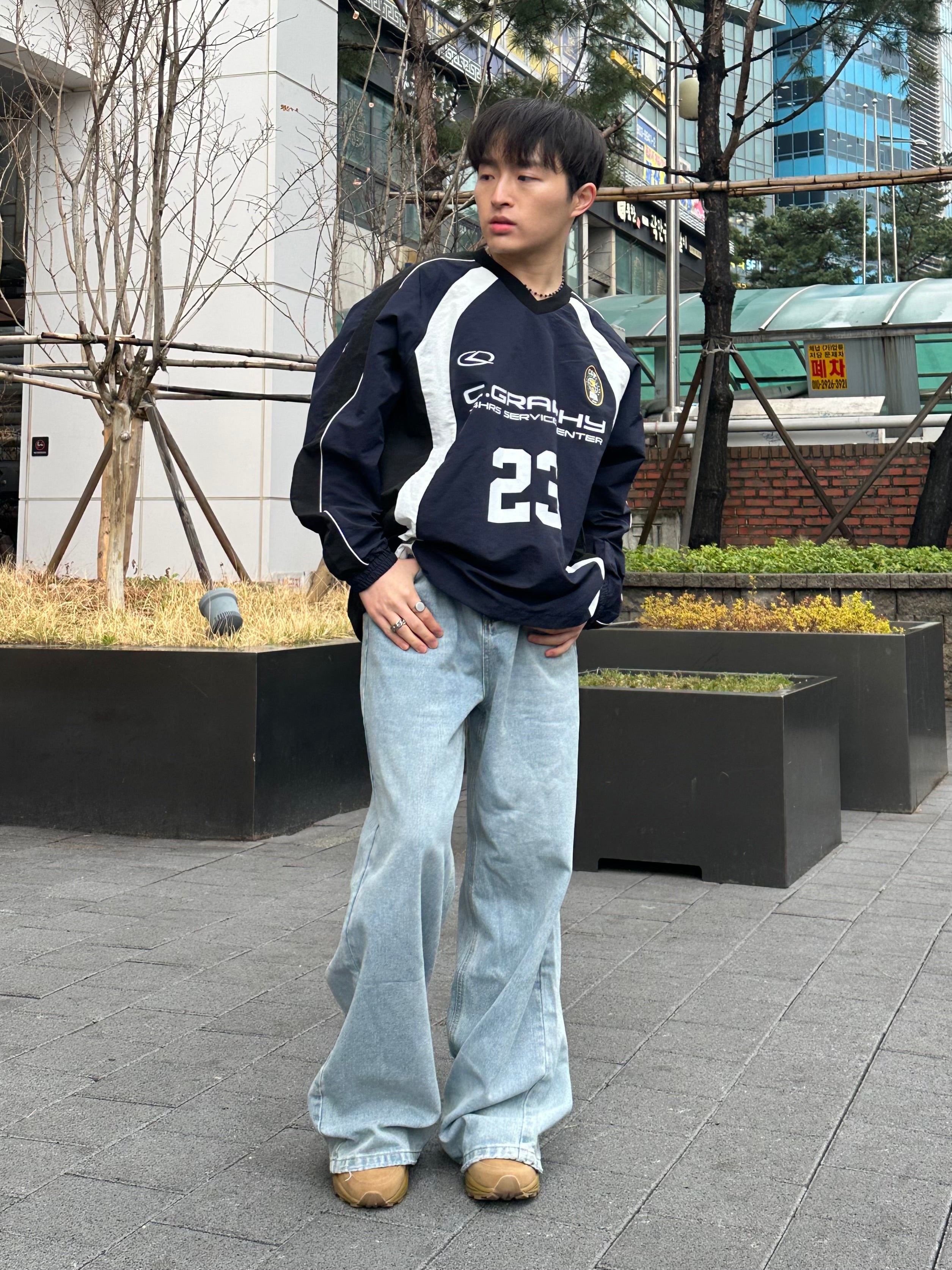 [小個子ok!]水洗漸變藍牛仔褲 香港男裝