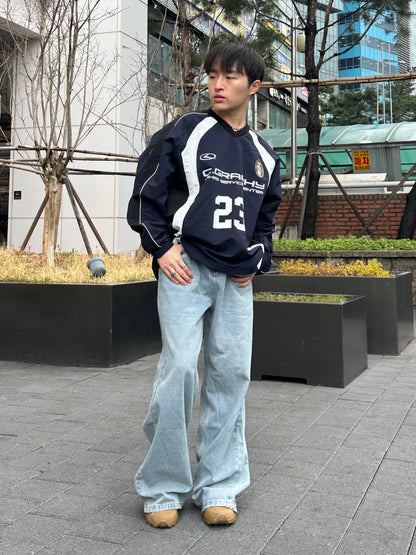 [小個子ok!]水洗漸變藍牛仔褲 香港男裝