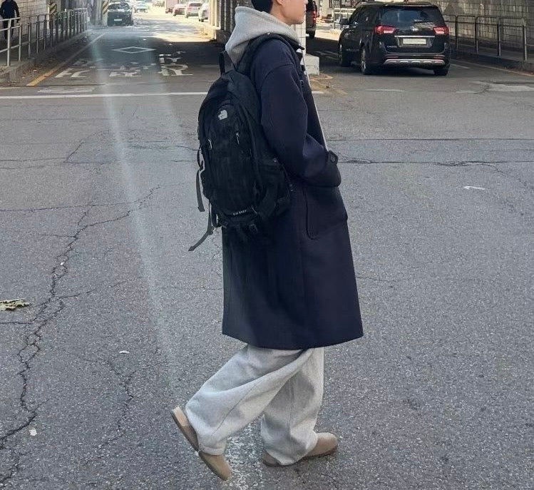 羊毛雙排鈕大褸