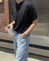 圓領韓系襯衫－  韓國男裝