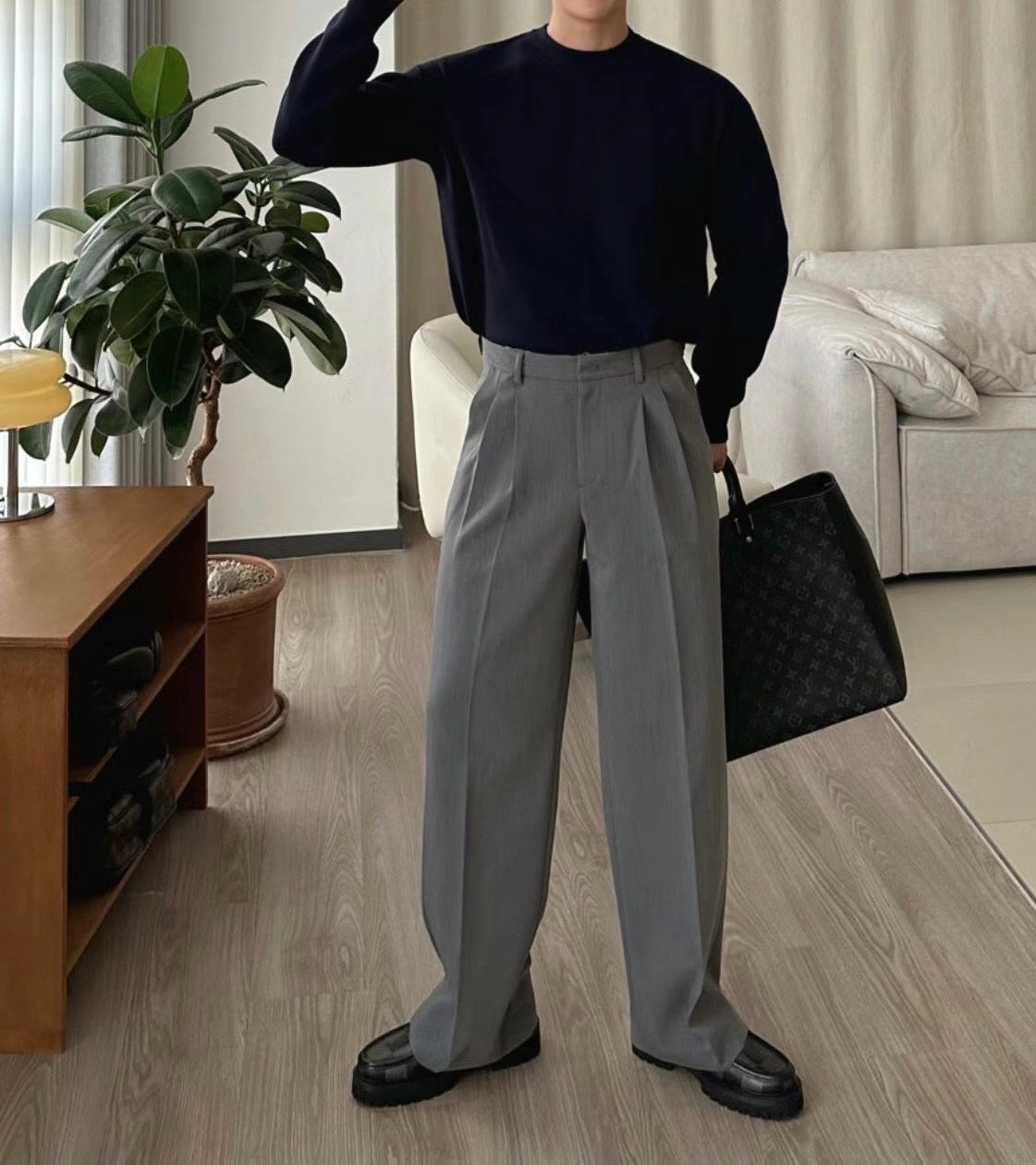 韓系基本款落地褲 (5色)