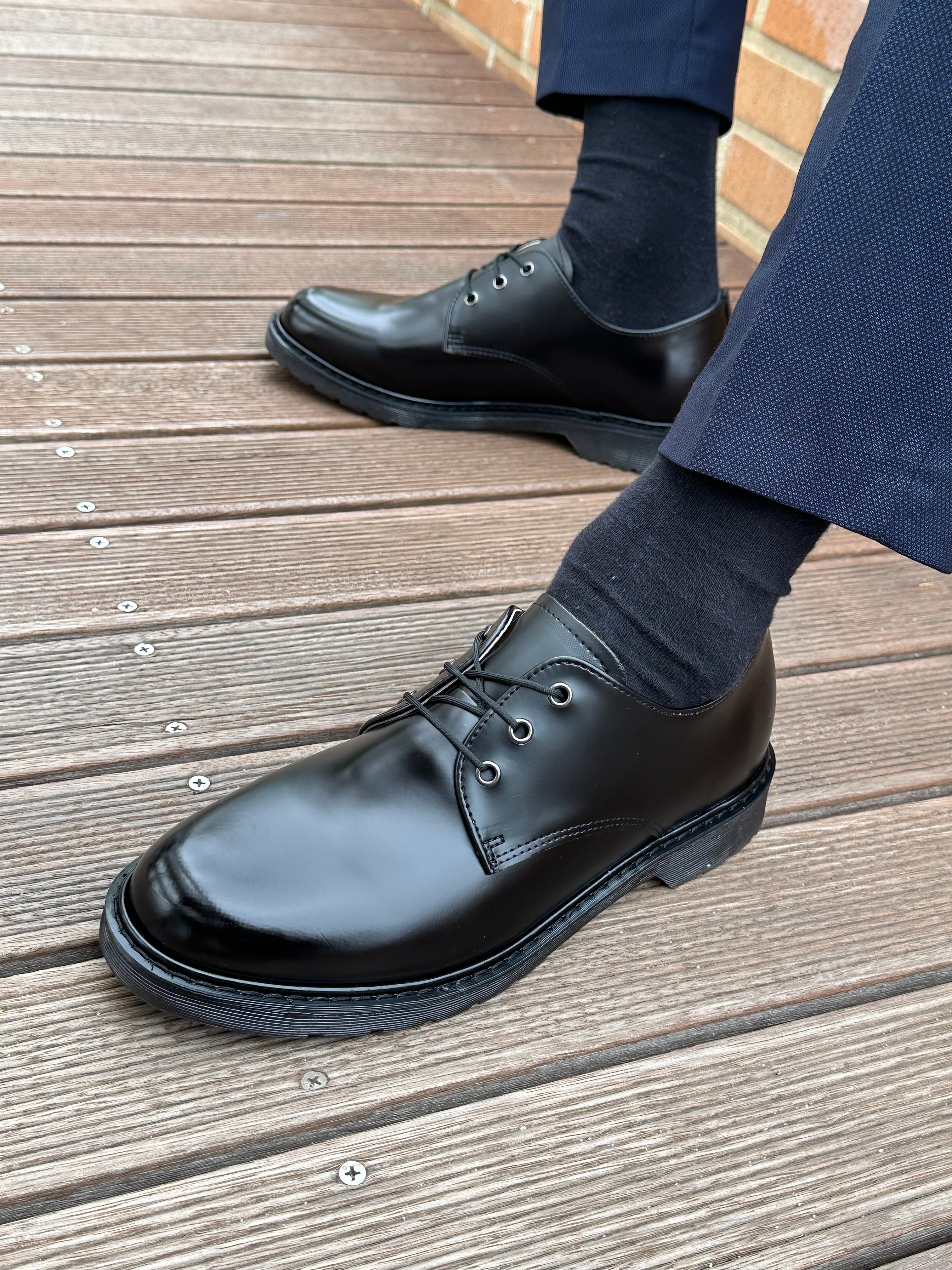 韓國製皮革傳統德比鞋