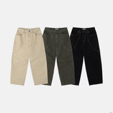 彎身摺紋落地牛仔褲 韓國男裝