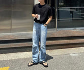 圓領韓系襯衫－  韓國男裝