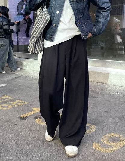 垂墜感西裝長褲