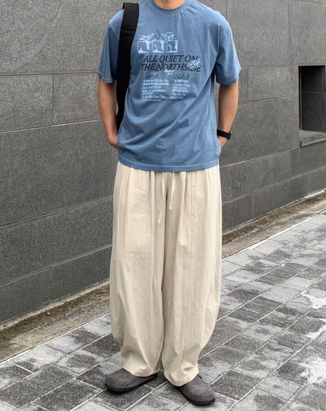 男女裝系列 落地闊身長褲