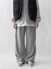 落地不規則紋棉褲