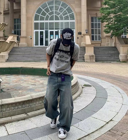 復古黑邊短袖上衣 男裝衫