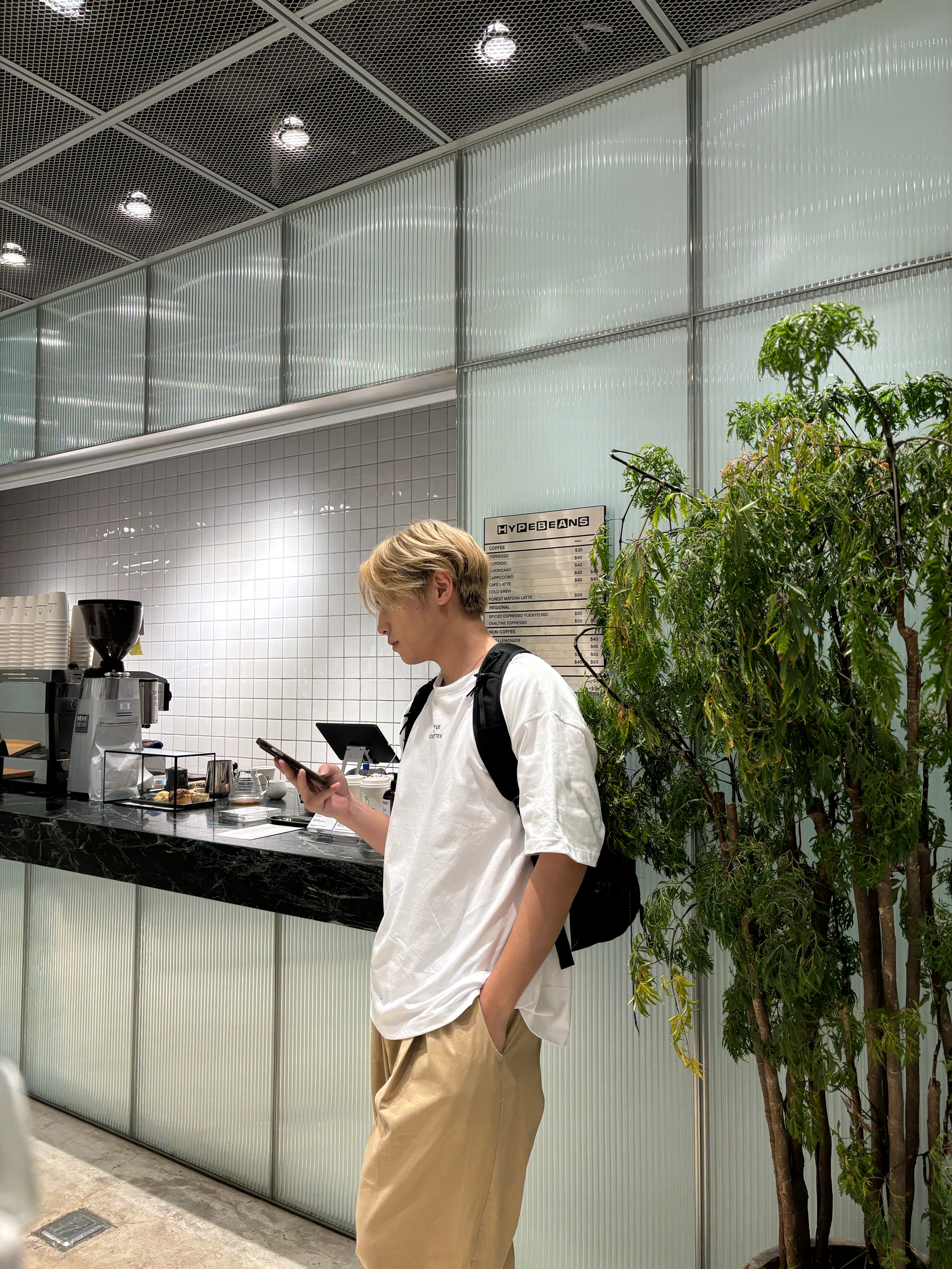 Coffee&amp;Cig短袖白色上衣 男裝衫 