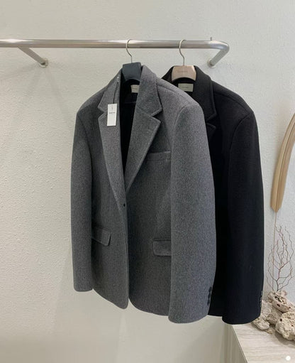 羊毛挺身西裝外套