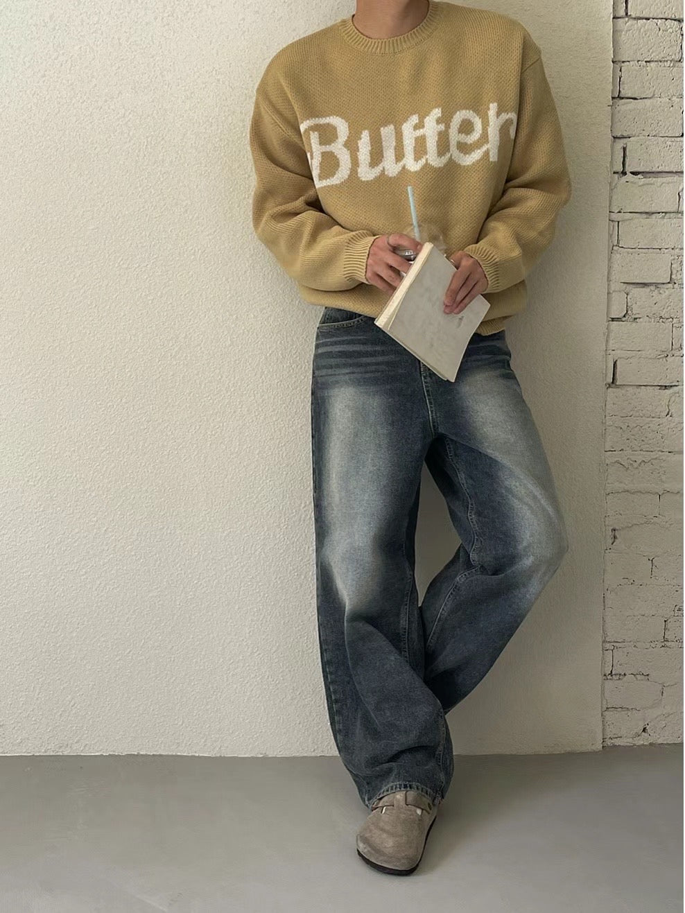 Butter圓領針織上衣