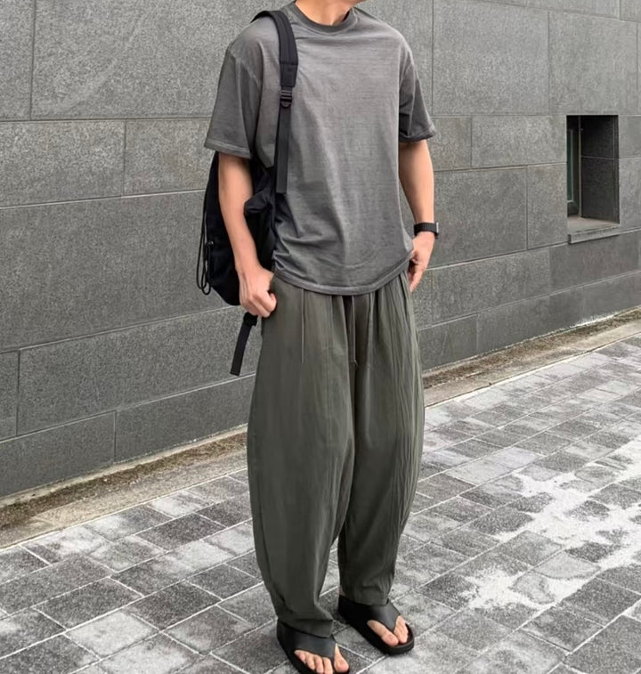 落地闊身長褲