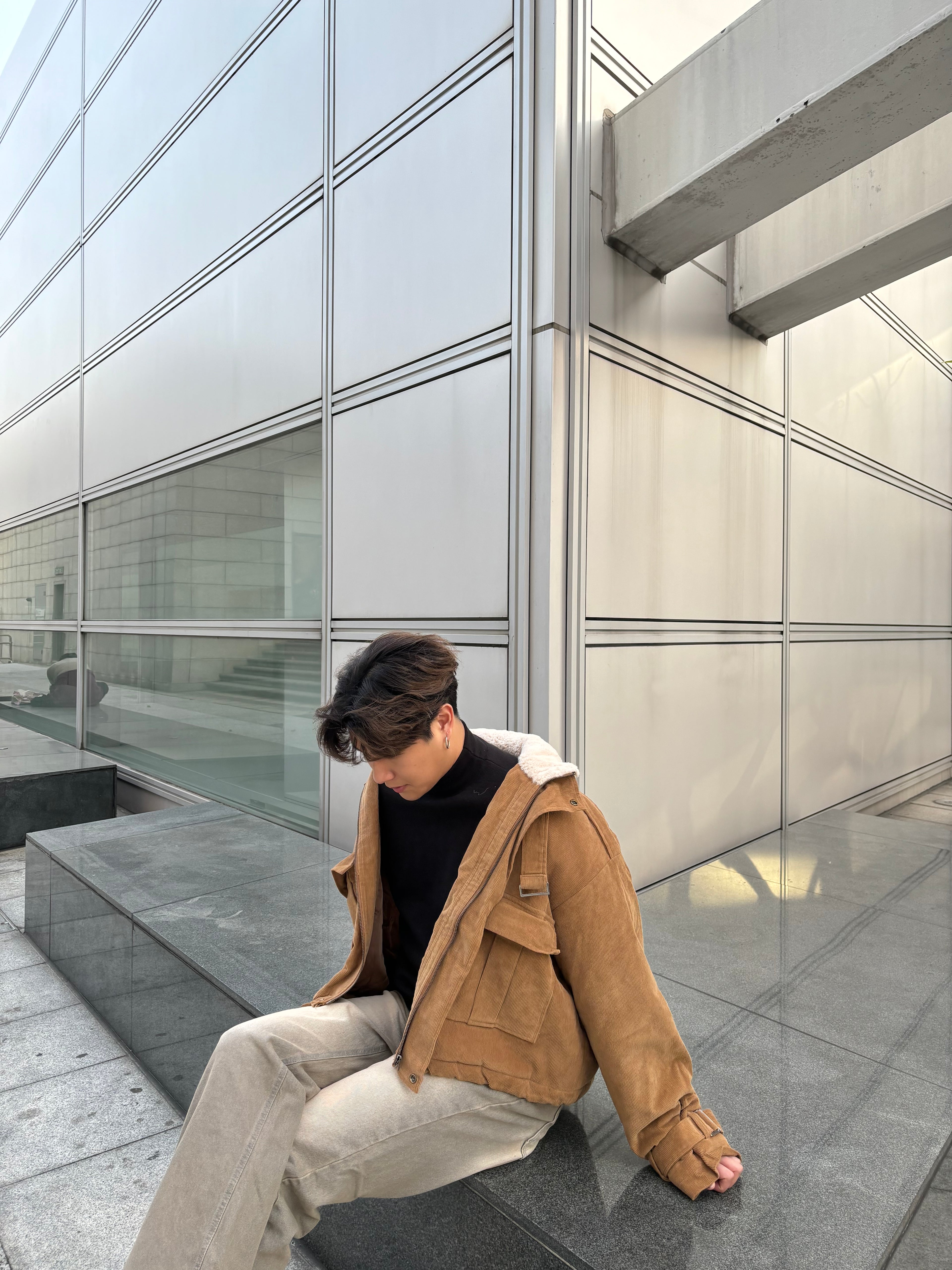 毛毛領挺身短褸