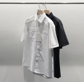 挺身短袖襯衫 男裝衫